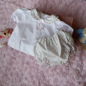 Easter Flowers Top & Bloomers